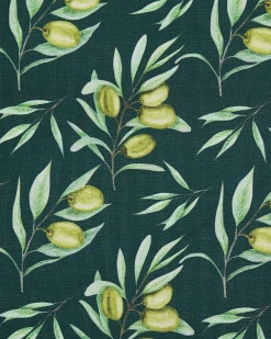 Conjunto 2 Cadeiras Madeira Escura E 2 Lonas Cinzentas E Padrao Oliveira Cine