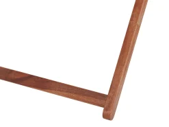 Conjunto 2 Espreguicadeiras Madeira Escura E 2 Lonas Brancas E Padrao Pelicano Anzio