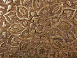 Conjunto 2 Mesas De Apoio Em Madeira Escura De Mango Ranja