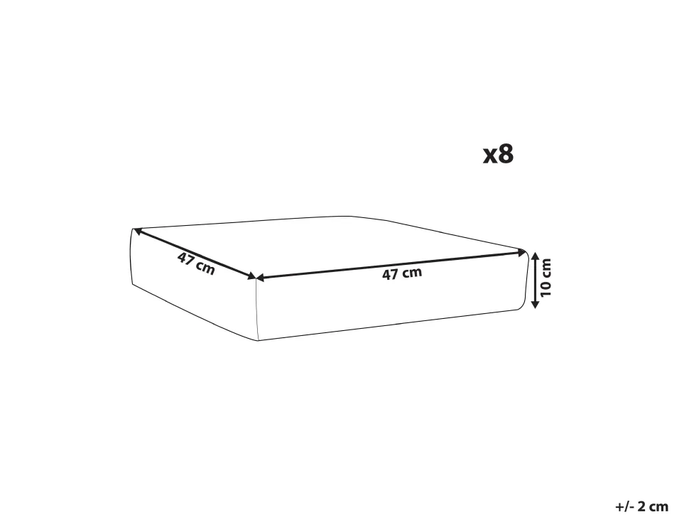 Conjunto Capas De Almofada Para Exterior Cinza Para Conjunto De Jardim Italy