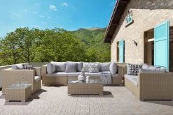 Conjunto Capas De Almofada Para Exterior Cinzentas Maestro Ii