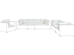 Conjunto Capas De Almofadas Creme Maestro Ii