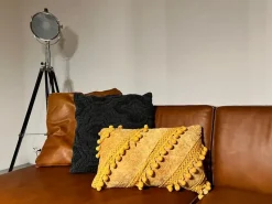 Conjunto De 2 Almofadas Amarelas 30 X 50 Cm Ayroor