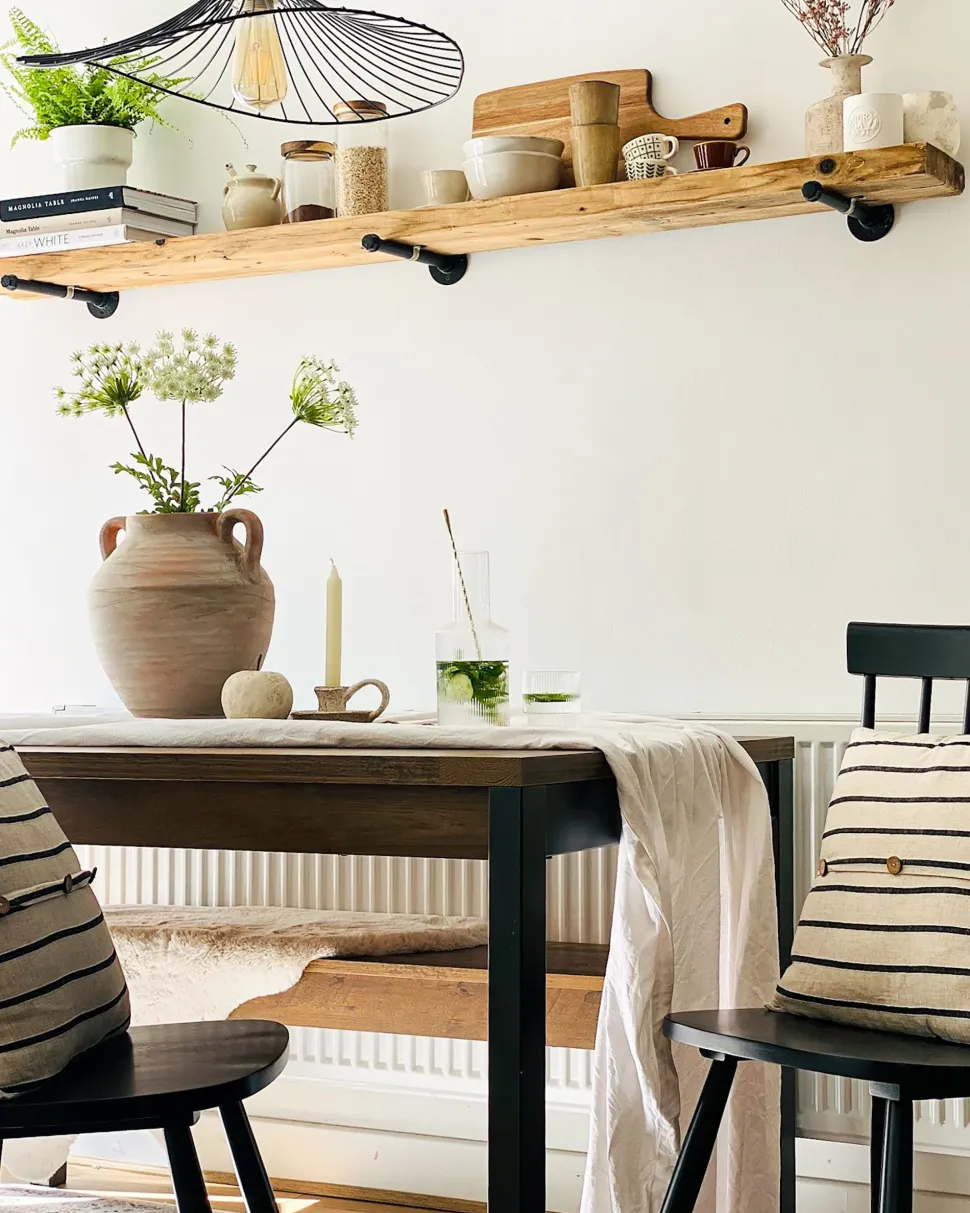 Conjunto De 2 Almofadas As Riscas Creme E Preto 43 X 43 Cm Cynara