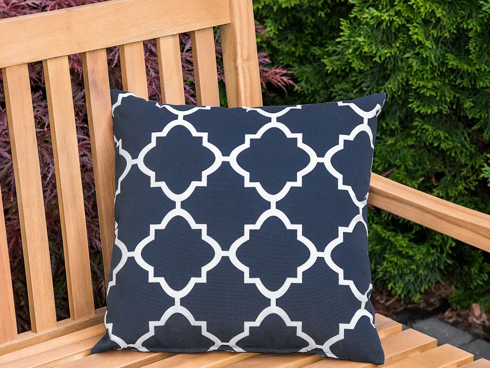 Conjunto De 2 Almofadas Azuis 40 X 40 Cm Sofades