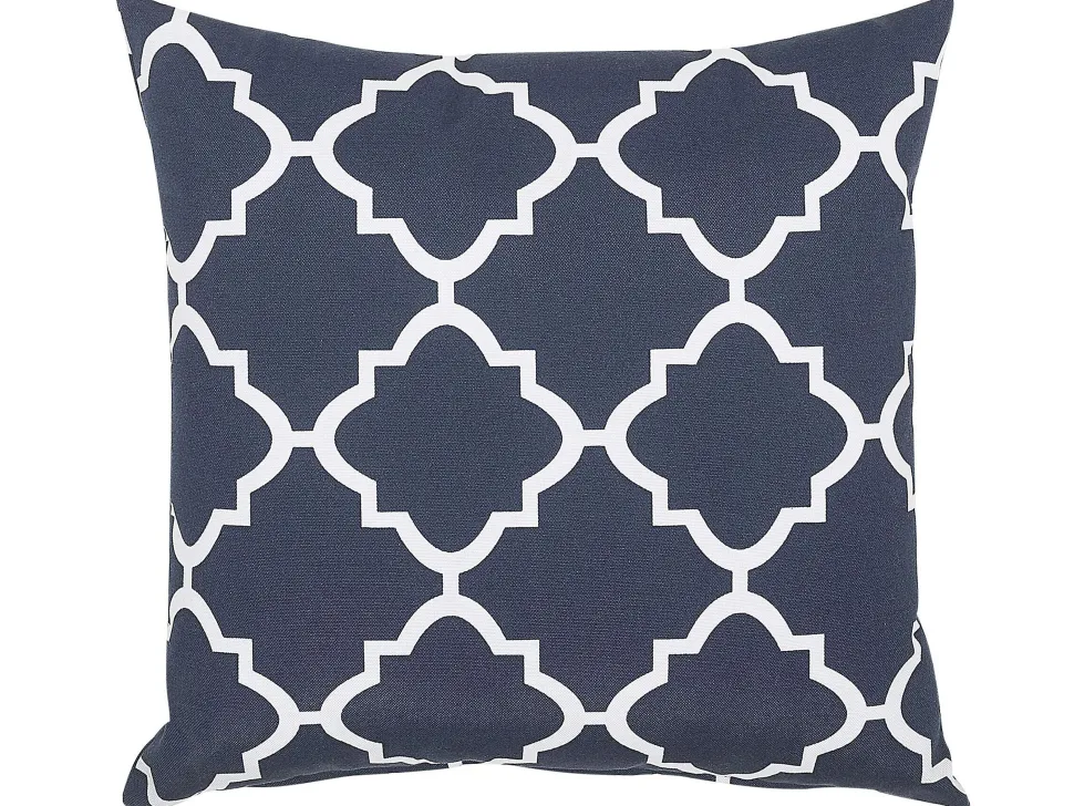Conjunto De 2 Almofadas Azuis 40 X 40 Cm Sofades