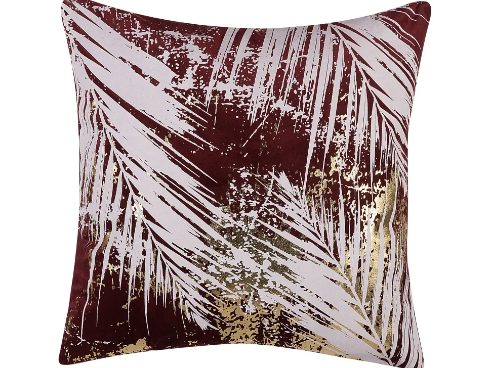 Conjunto De 2 Almofadas Bordeaux 45 X 45 Cm Calla