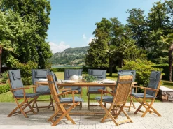 Conjunto De 8 Almofadas Cinzentas Para A Cadeira Maui