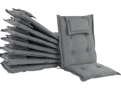 Conjunto De 8 Almofadas Cinzentas Para A Cadeira Maui