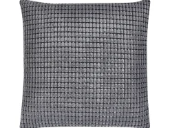 Conjunto De 2 Almofadas Cinzento Escuro 45 X 45 Cm Aspidistra