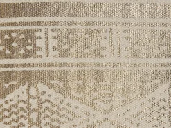 Conjunto De 2 Almofadas Com Padrao Geometrico 50 X 50 Cm Dourado Oujda