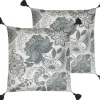 Conjunto De 2 Almofadas Creme E Cinzento 45 X 45 Cm Blechnum