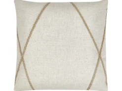 Conjunto De 2 Almofadas Creme 45 X 45 Cm Licuala