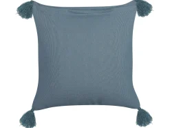 Conjunto De 2 Almofadas Decorativas Em Veludo Azul Escuro 45 X 45 Cm Setaria