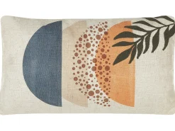 Conjunto De 2 Almofadas Decorativas Multicoloridas 30 X 50 Cm Browallia