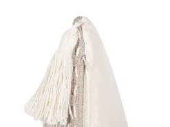 Conjunto De 2 Almofadas Decorativas Taupe 45 X 25 Cm Hakone