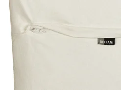 Conjunto De 2 Almofadas Decorativas De Algodao Creme E Preto 50 X 50 Cm Chittoor