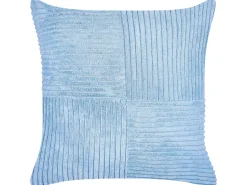 Conjunto De 2 Almofadas Decorativas Em Bombazine Azul 43 X 43 Cm Millet