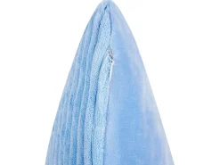 Conjunto De 2 Almofadas Decorativas Em Bombazine Azul 43 X 43 Cm Millet