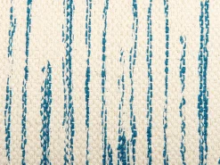 Conjunto De 2 Almofadas Decorativas Creme E Azul 45 X 45 Cm Rivina