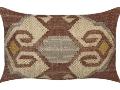 Conjunto De 2 Almofadas Decorativas Em Juta Multicolor 30 X 50 Cm Urpad
