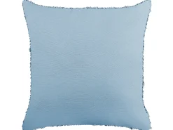 Conjunto De 2 Almofadas Decorativas Em Algodao Azul 45 X 45 Cm Rhoeo