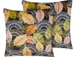 Conjunto De 2 Almofadas Decorativas Multicolor 45 X 45 Cm Lagurus