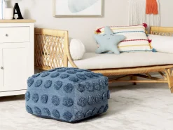 Conjunto De 2 Almofadas Decorativas Em Algodao Multicolor Com Padrao De Riscas E Borlas 40 X 60 Cm Agave