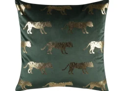 Conjunto De 2 Almofadas Decorativas 45 X 45 Cm Verde Bluebell