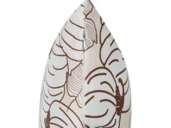 Conjunto De 2 Almofadas Decorativas Em Veludo Creme 45 X 45 Cm Gourd