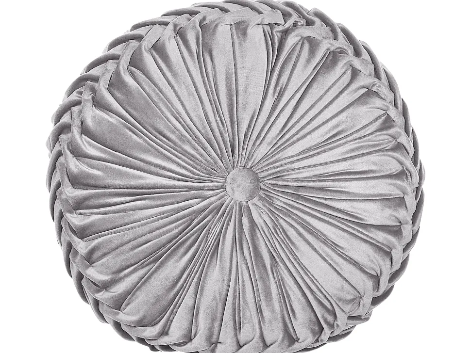 Conjunto De 2 Almofadas Decorativas Em Veludo Cinzento 40 Cm Udala