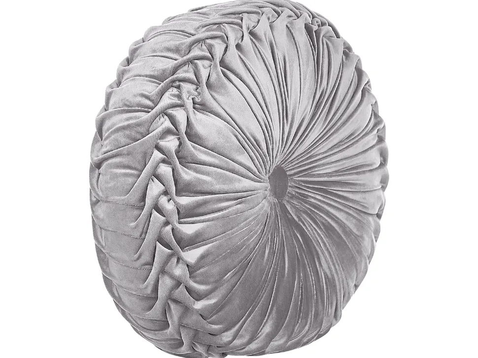 Conjunto De 2 Almofadas Decorativas Em Veludo Cinzento 40 Cm Udala