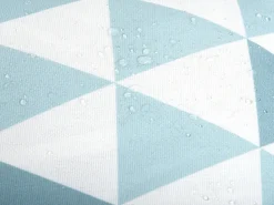 Conjunto De 2 Almofadas De Jardim Azul E Branco 40 X 70 Cm Trifos