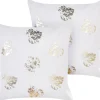 Conjunto De 2 Almofadas Decorativas Brancas 45 X 45 Cm Goldenrod