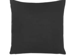 Conjunto De 2 Almofadas Decorativas Em Preto E Dourado 45 X 45 Cm Leroy