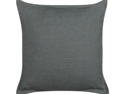 Conjunto De 2 Almofadas Decorativas Cinzentas Escuras 45 X 45 Cm Subulata