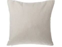 Conjunto De 2 Almofadas Decorativas Com Rebites 45 X 45 Cm Creme Gaura