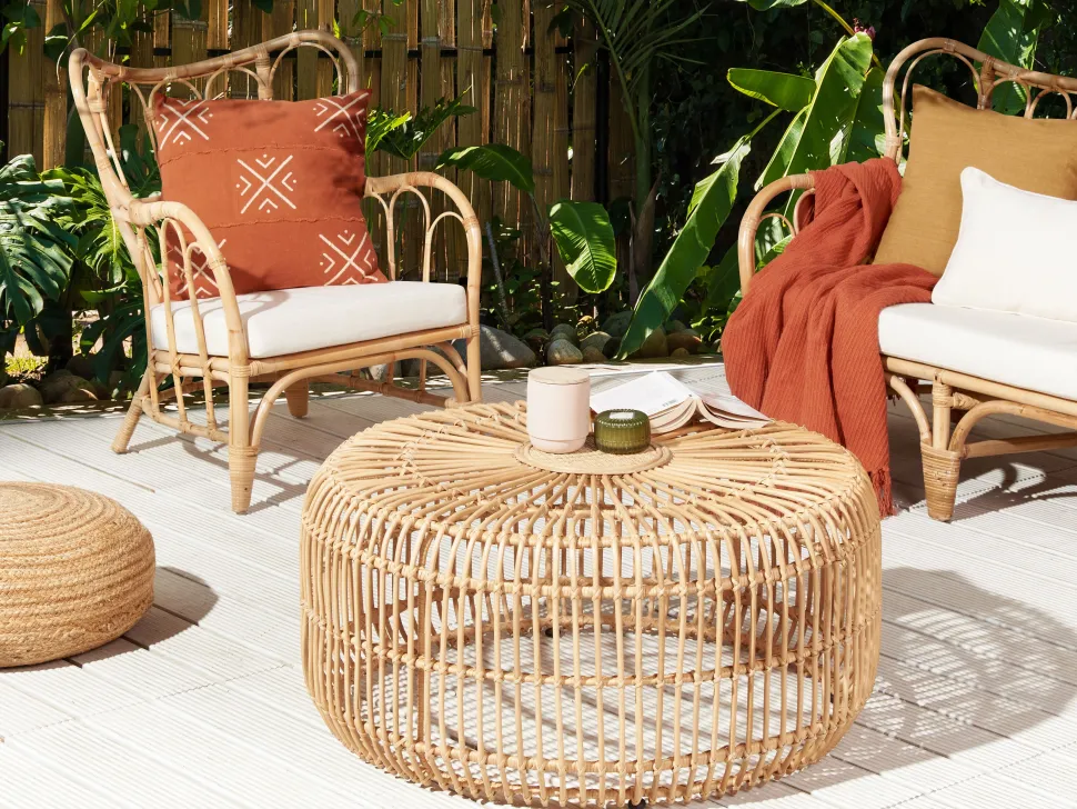 Conjunto De 2 Almofadas Decorativas Amarelo Mostarda 45 X 45 Cm Subulata