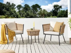 Conjunto De 2 Almofadas Decorativas Amarelo Mostarda 45 X 45 Cm Subulata