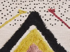 Conjunto De 2 Almofadas Decorativas Tufadas Em Algodao Multicolor 45 X 45 Cm Solanum