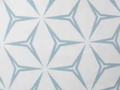 Conjunto De 2 Almofadas Decorativas Padrao Geometrico 45 X 45 Cm Azul Claro Weigela