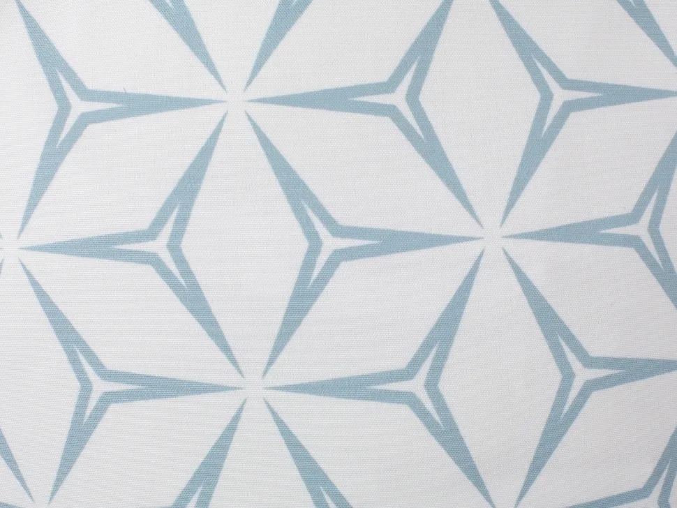 Conjunto De 2 Almofadas Decorativas Padrao Geometrico 45 X 45 Cm Azul Claro Weigela