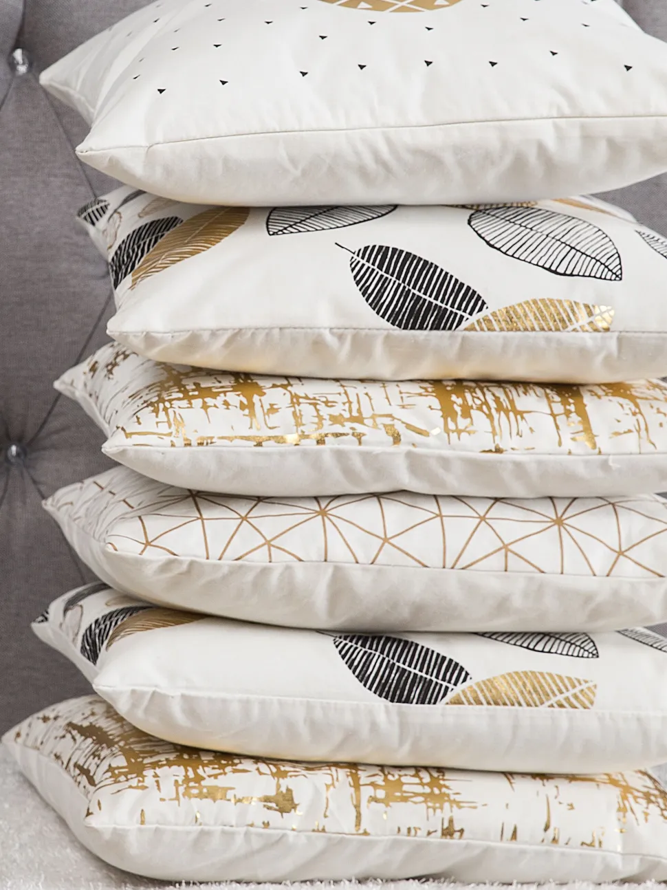 Conjunto De 2 Almofadas Decorativas Brancas Com Estampa De Ananas 45 X 45 Cm Yasmin