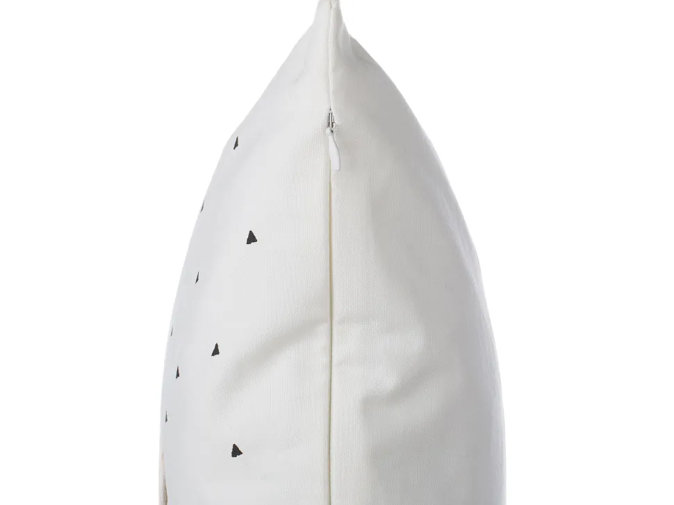 Conjunto De 2 Almofadas Decorativas Brancas Com Estampa De Ananas 45 X 45 Cm Yasmin