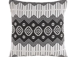 Conjunto De 2 Almofadas De Algodao Preto E Branco 45 X 45 Cm Cardak