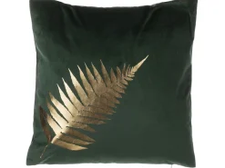 Conjunto De 2 Almofadas Decorativas De Veludo 45 X 45 Cm Verde Escuro Fern