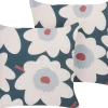 Conjunto De 2 Almofadas Decorativas Multicolores 45 X 45 Cm Sesbania