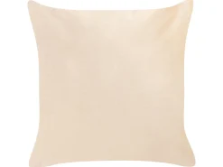 Conjunto De 2 Almofadas Decorativas Em Veludo Creme 45 X 45 Cm Talinum