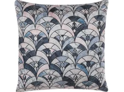 Conjunto De 2 Almofadas Decorativas Azul E Creme 45 X 45 Cm Koodal
