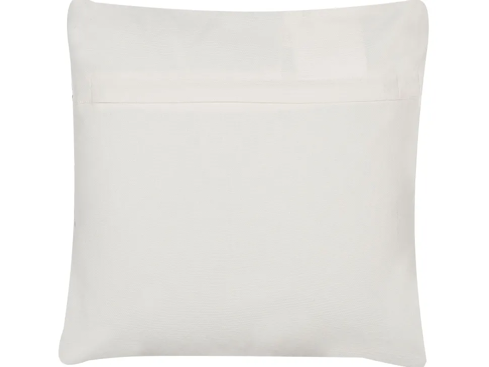 Conjunto De 2 Almofadas Decorativas Azul E Creme 45 X 45 Cm Koodal